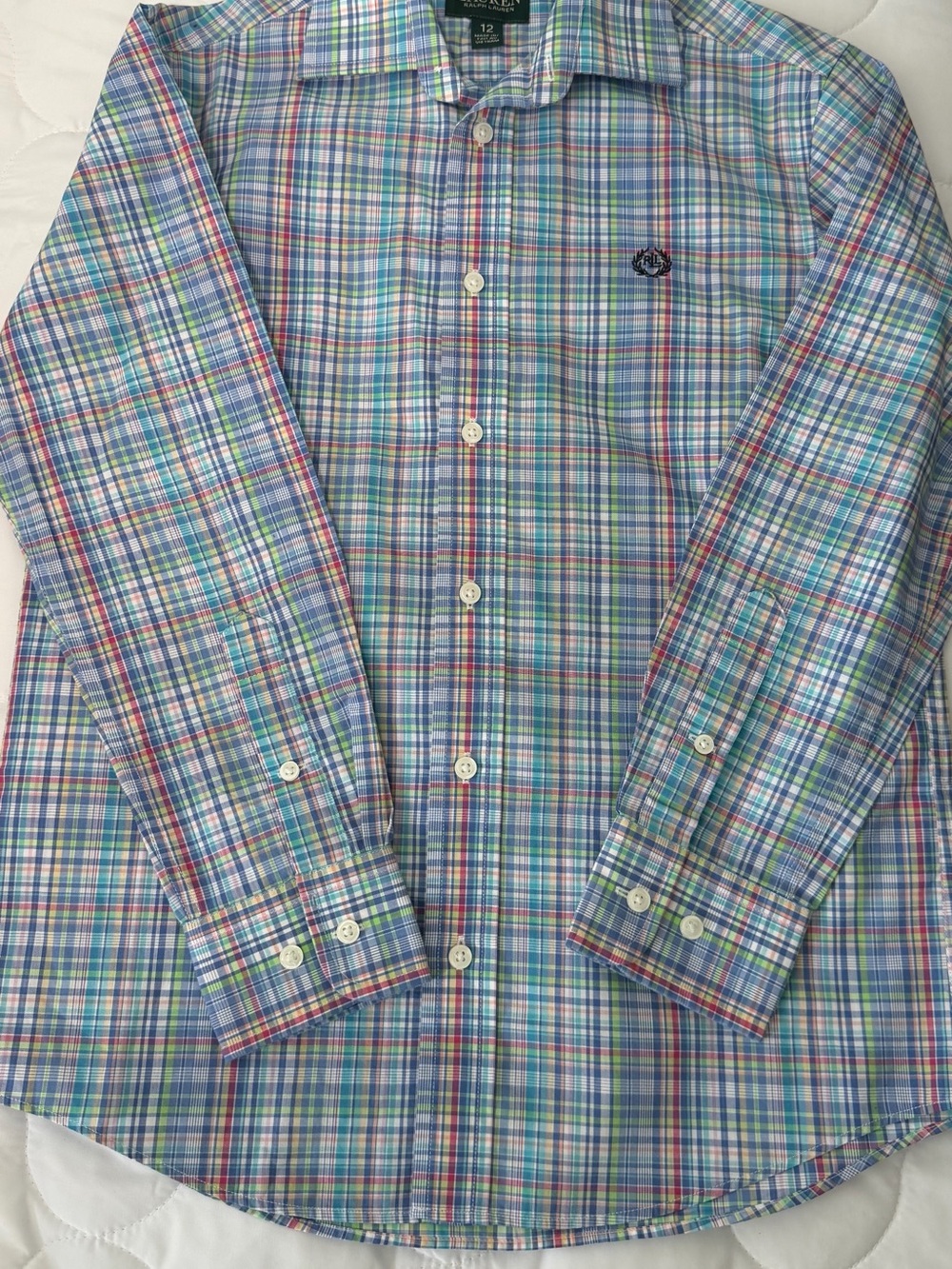 Polo kids  Plaid Button-Down Shirt - Blue Multi